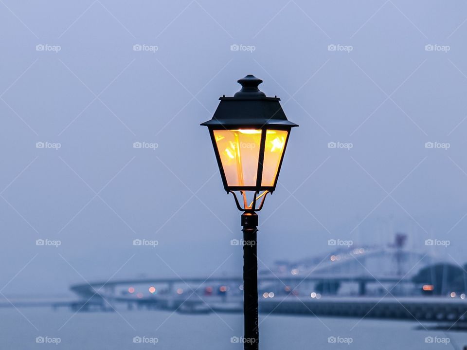 The Post Lamp at the Coastal Road