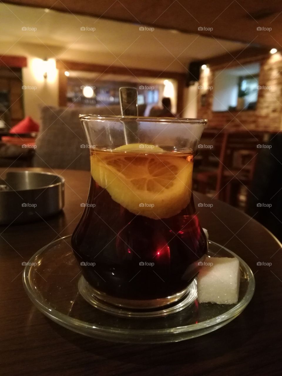 Turkish/Russian tea with lemon