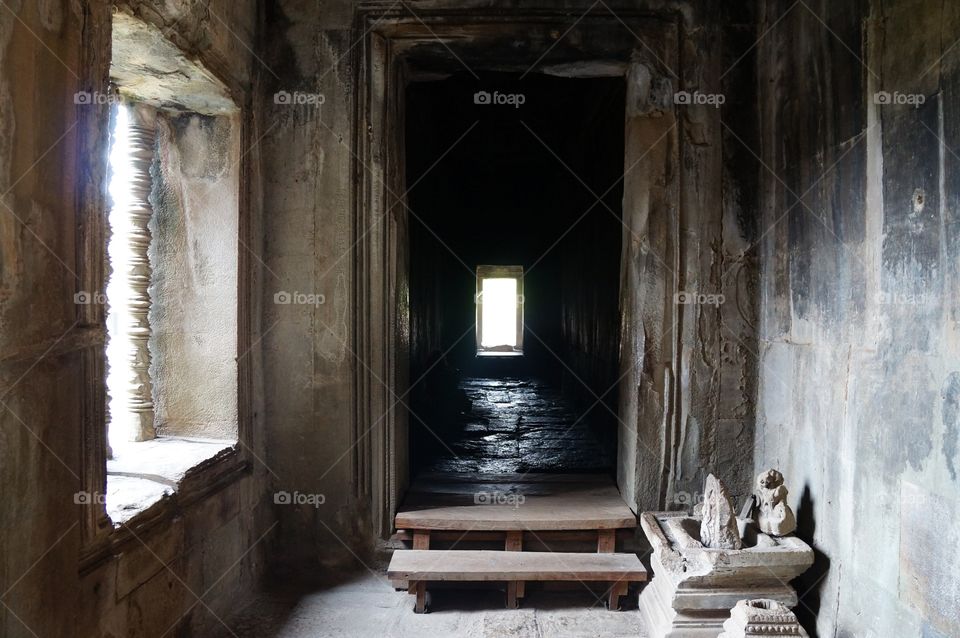 Temple light. Angkor Wat