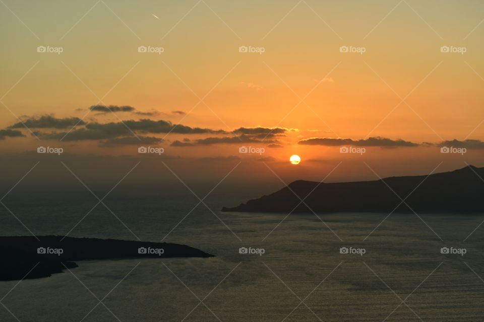 Sunset in Santorini