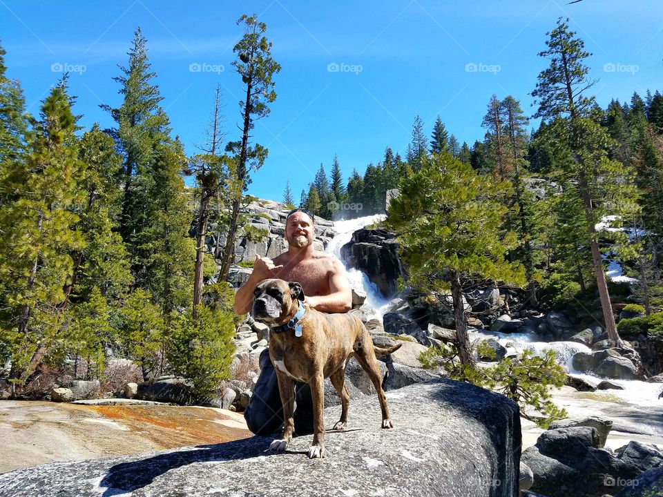 Thor and I up in the Sierras!