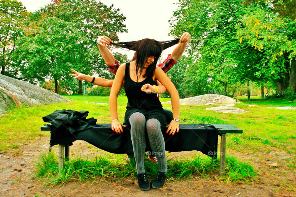 green sweden girl nature by hyperr