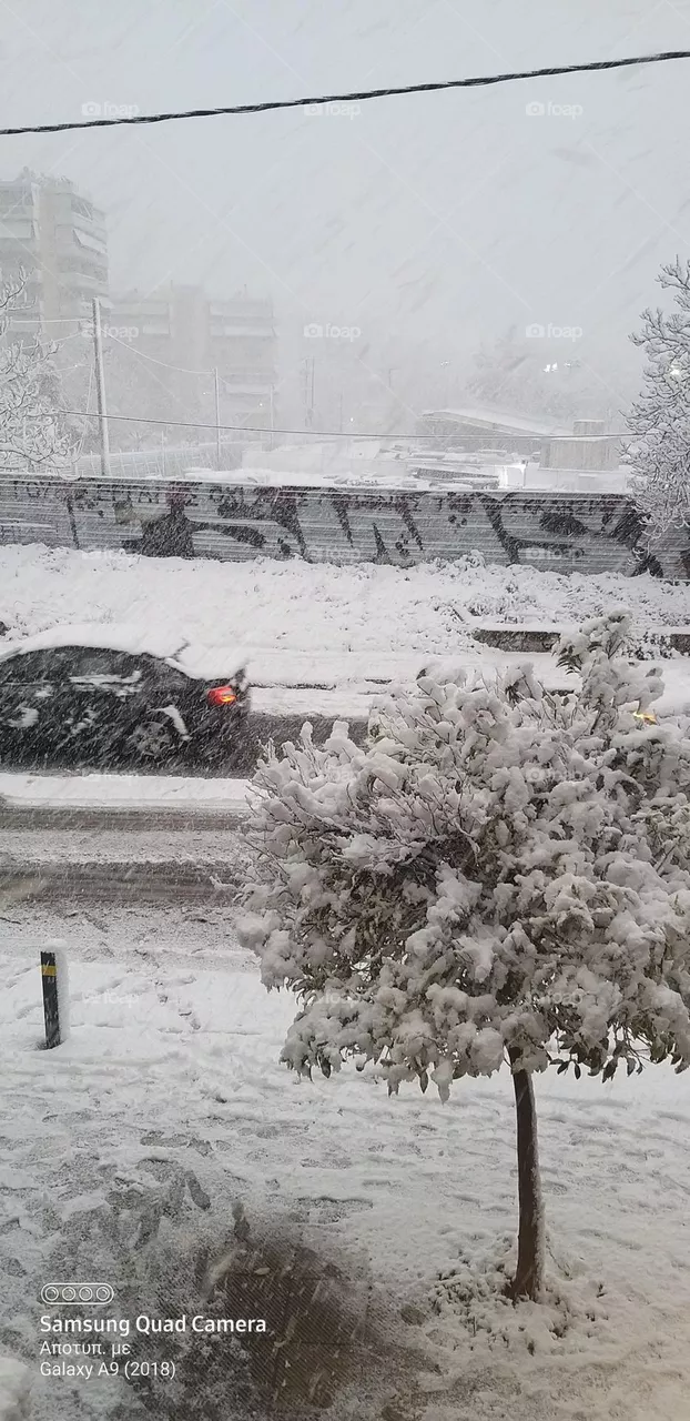 Snow in Greece