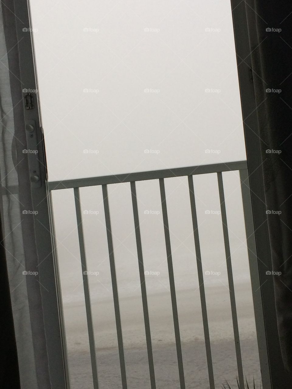 Foggy view from the room 