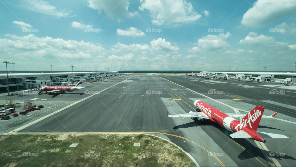 Airport, airfield. aircraft airasia