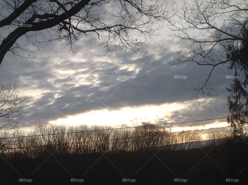 Morning sky with beautiful clouds.