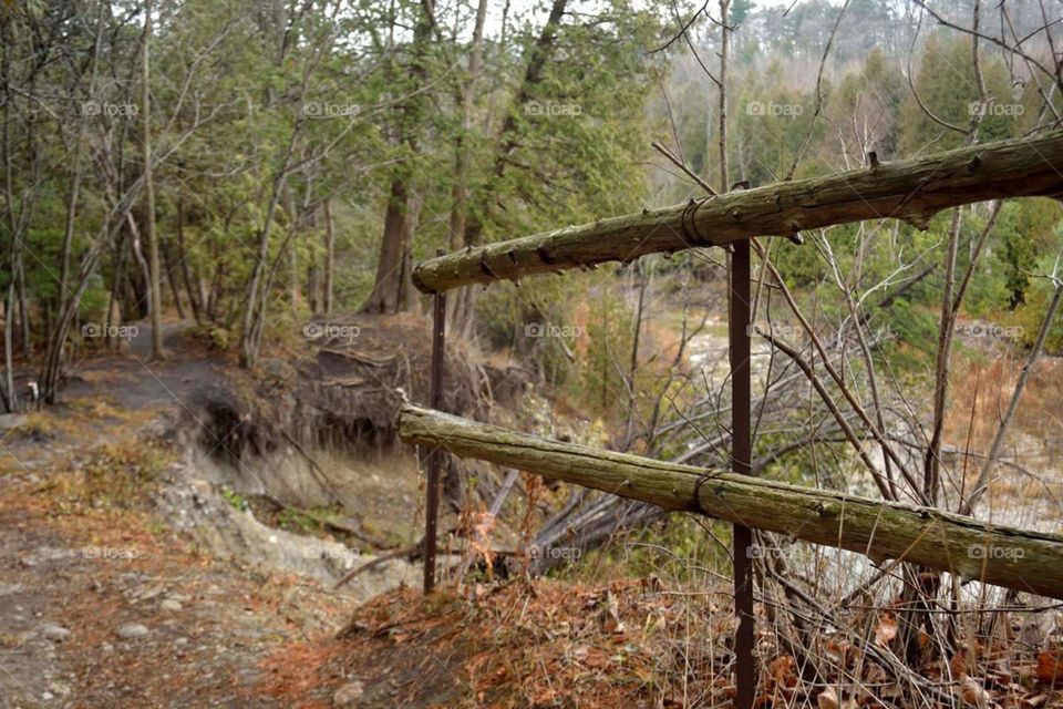 hiking trail rail