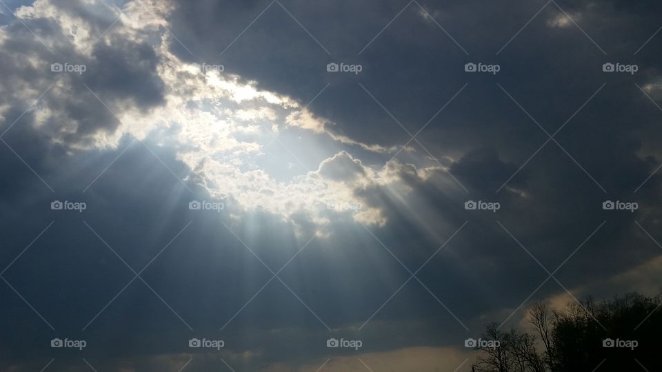 Sun and clouds