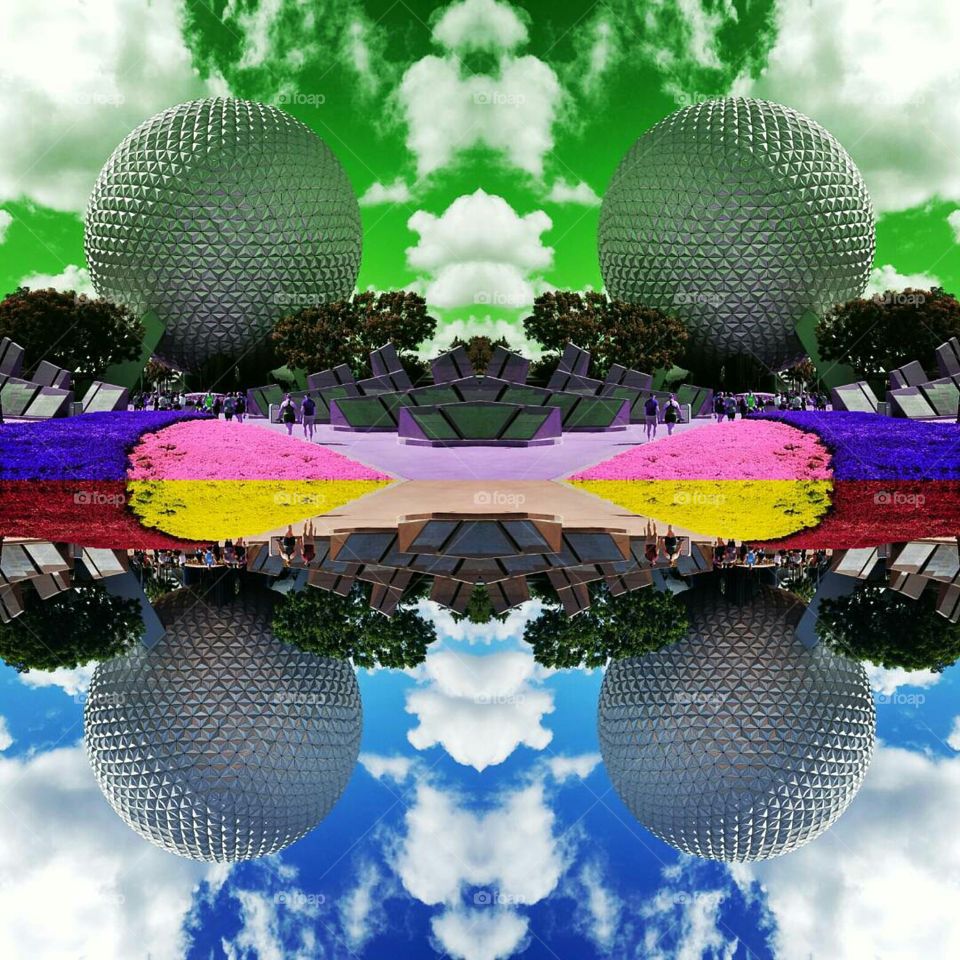 Epcot's icon is the impressive Spaceship Earth geosphere, affectionately referred to by most as the giant golf ball.