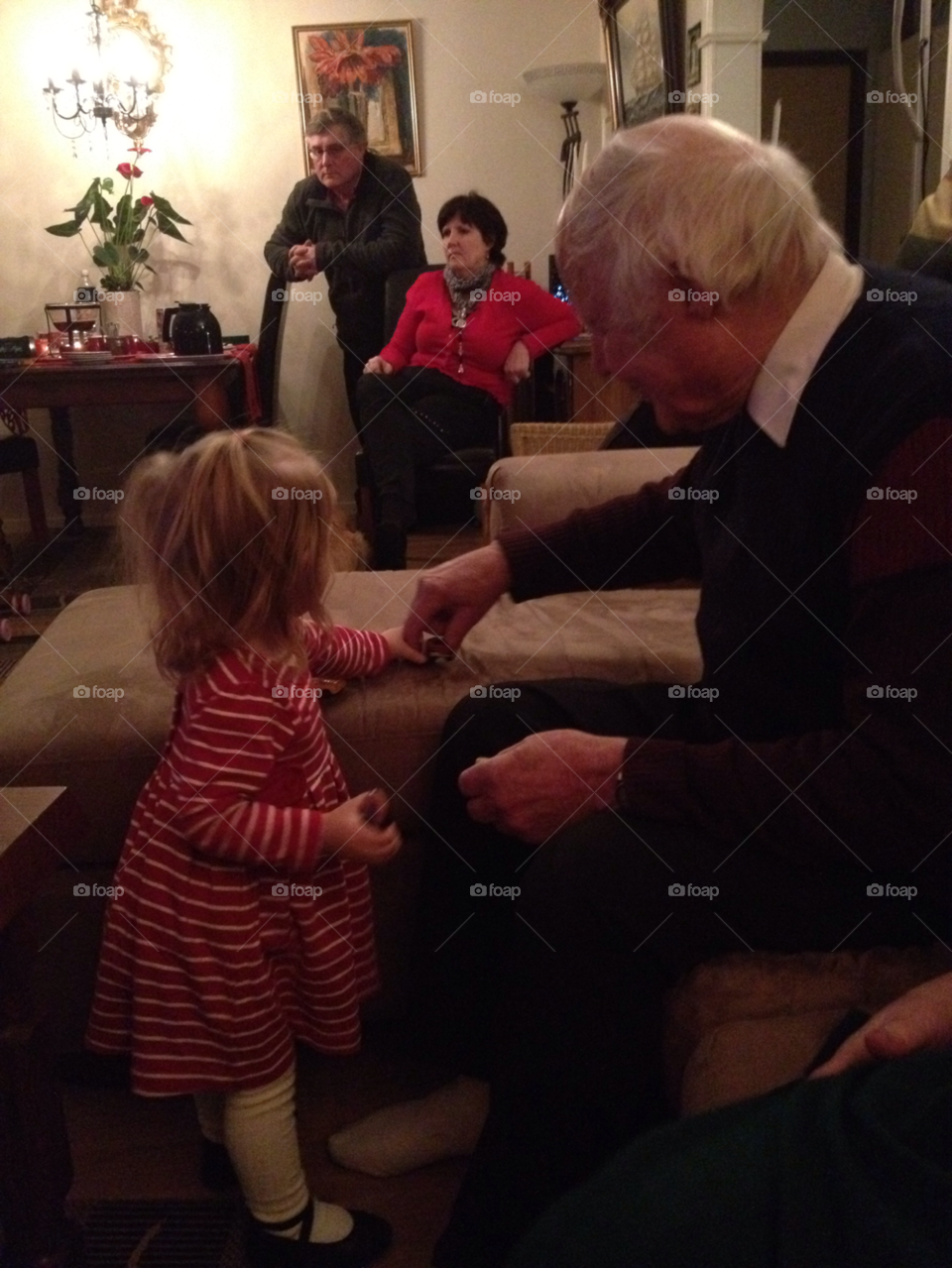 playing friends little girl old man by liselott