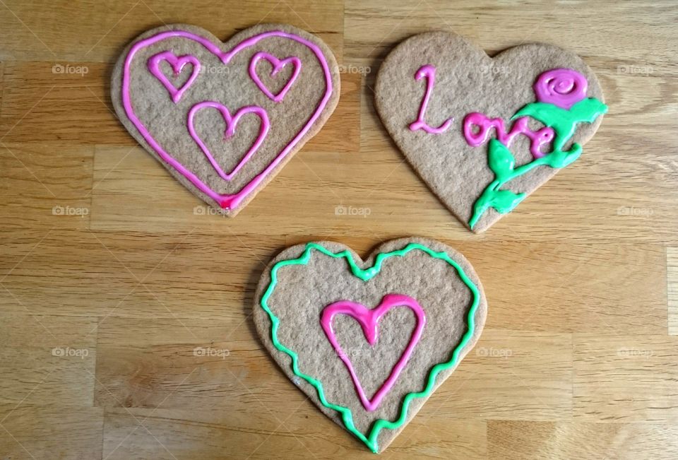 Heart biscuites