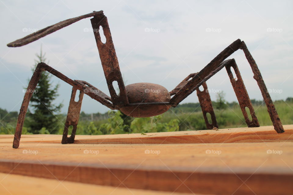 Spider robot sculpture