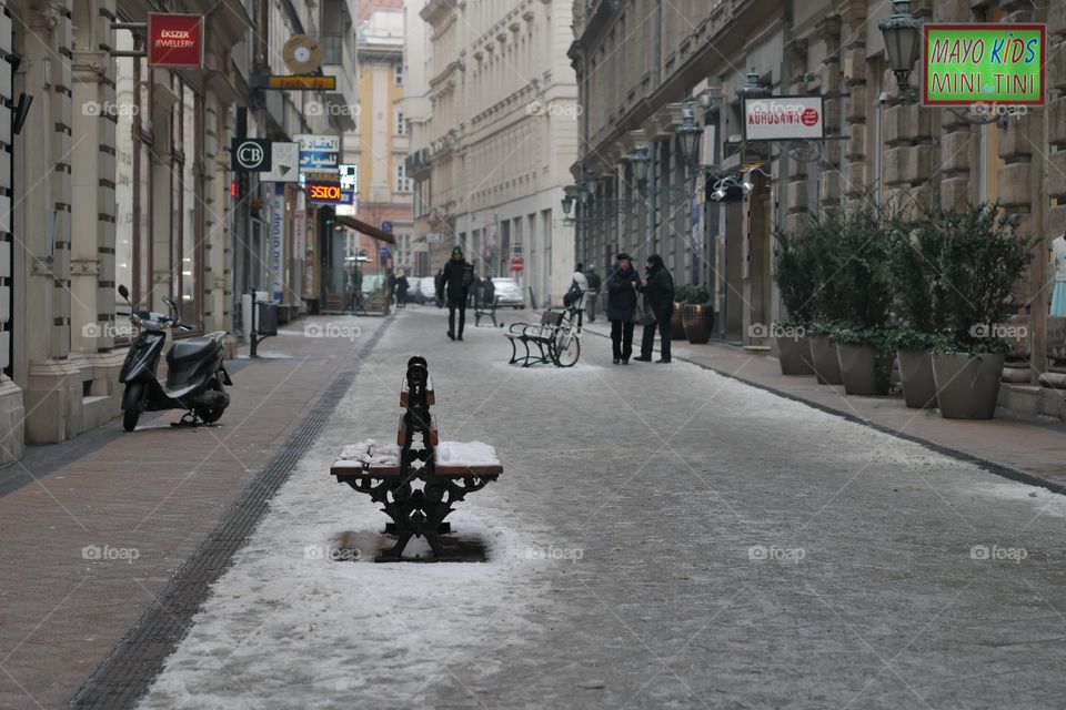 Chair on the street 