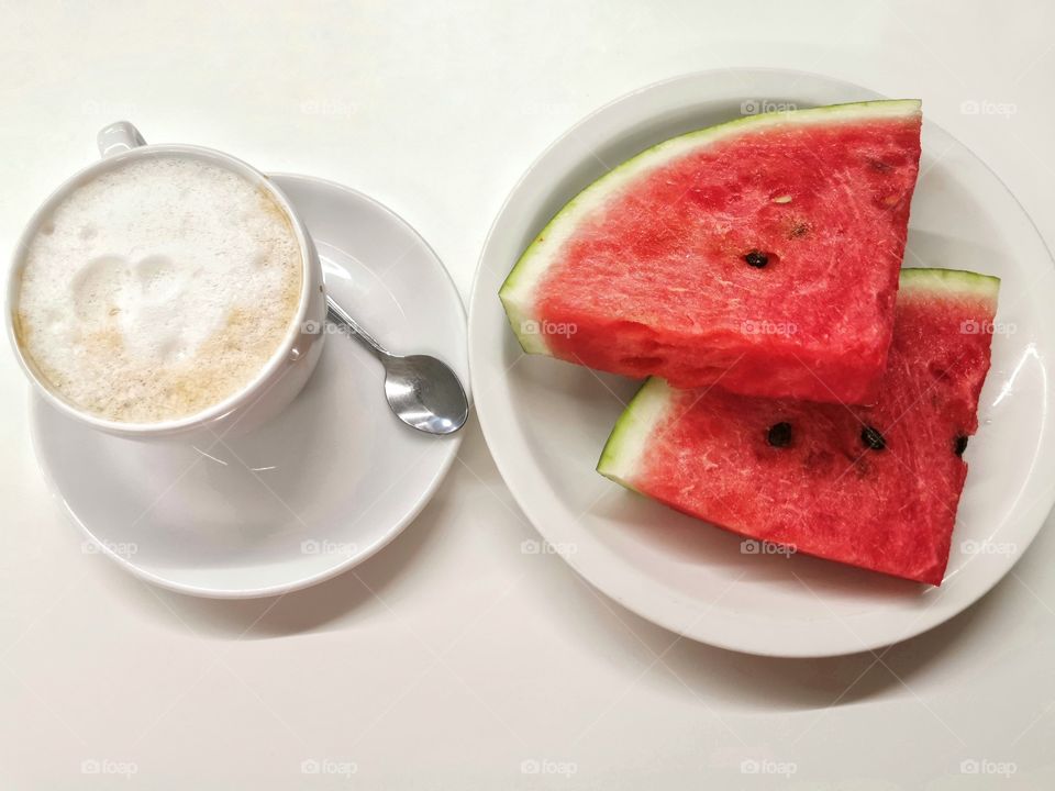 Coffee table served eat tasty view day outdoor outside street capture cafe restaurant