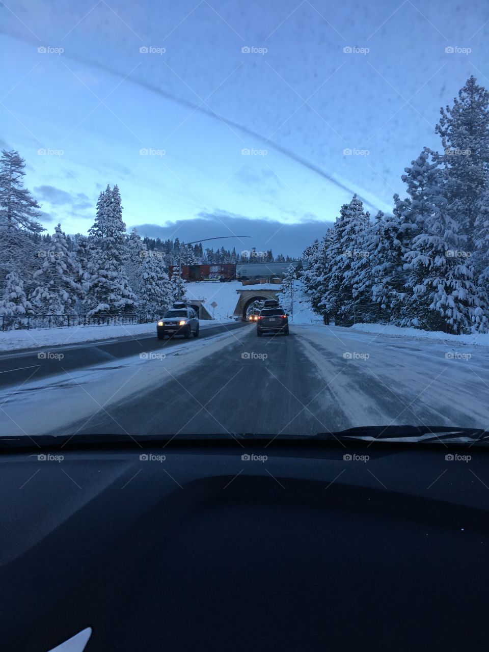 Snowy road