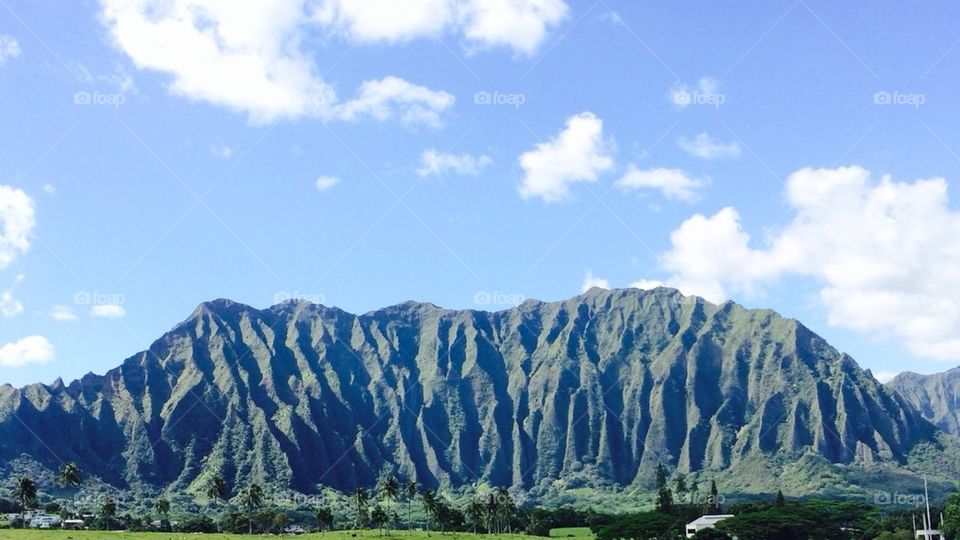Mountains on Oahu