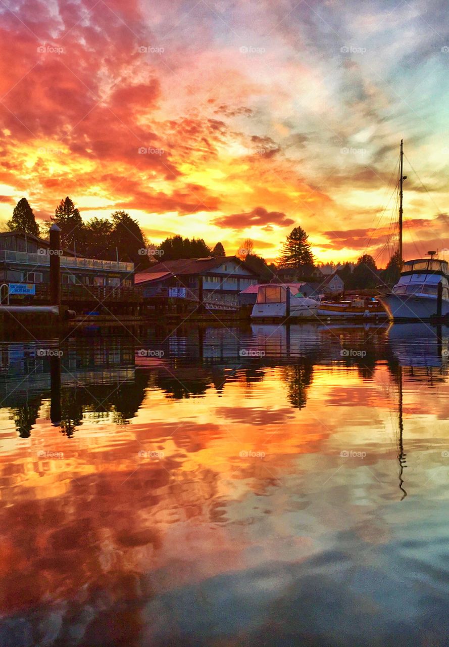 Winter Sunrise in Poulsbo, WA