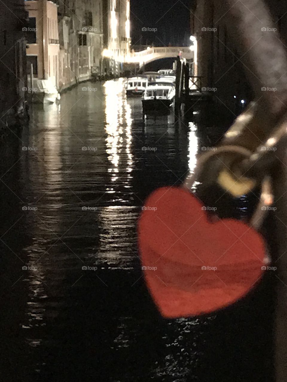 Love Locks On the Bridge in Venice