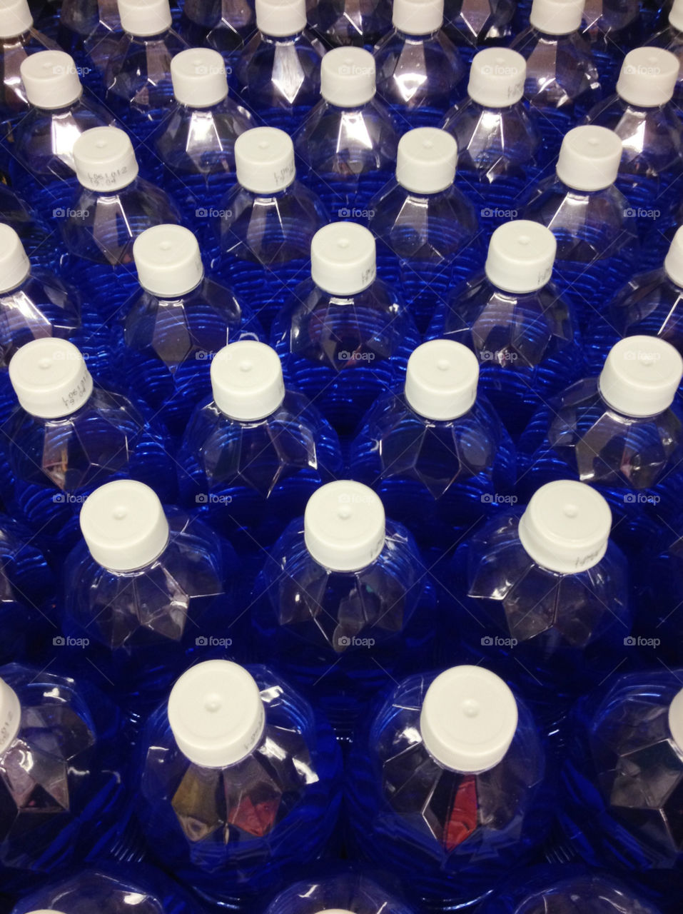 blue white water bottles by formalhaut