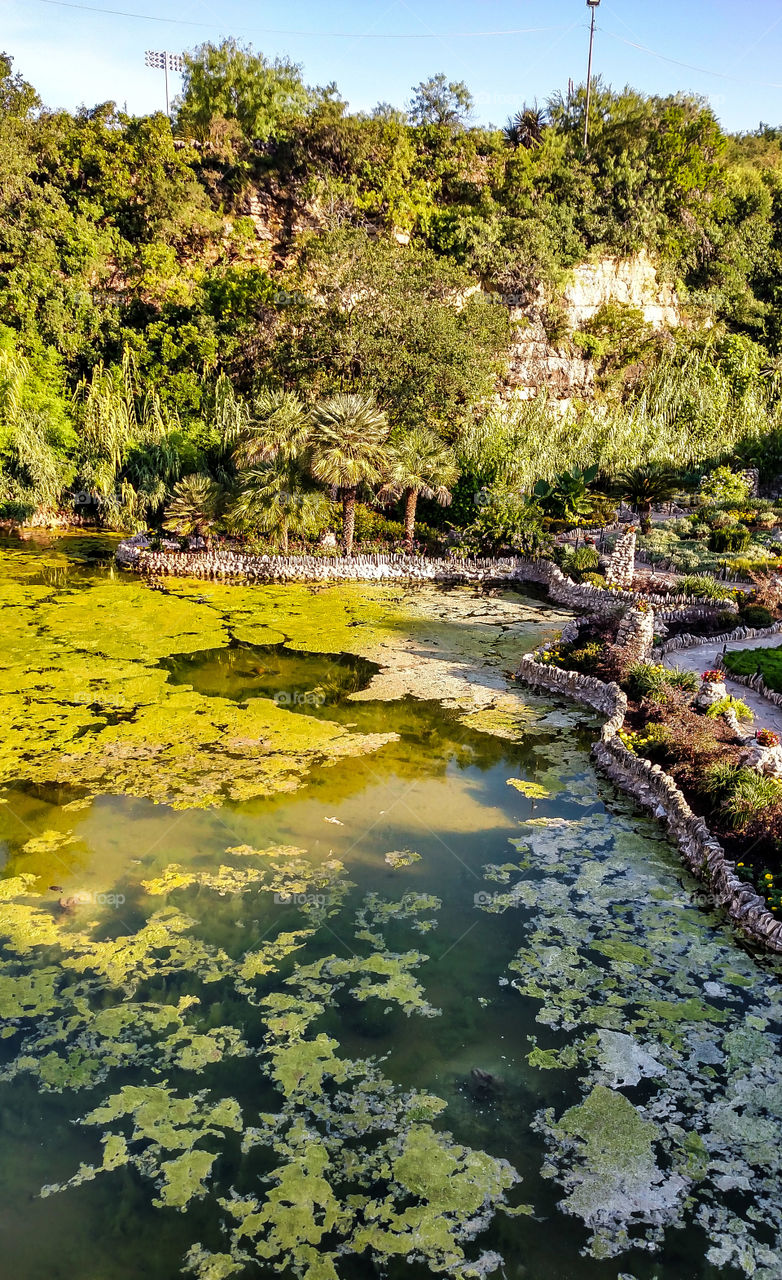 sunken gardens.