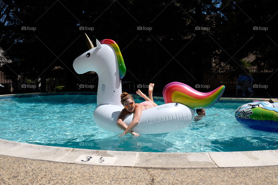 Unicorn floaty! 