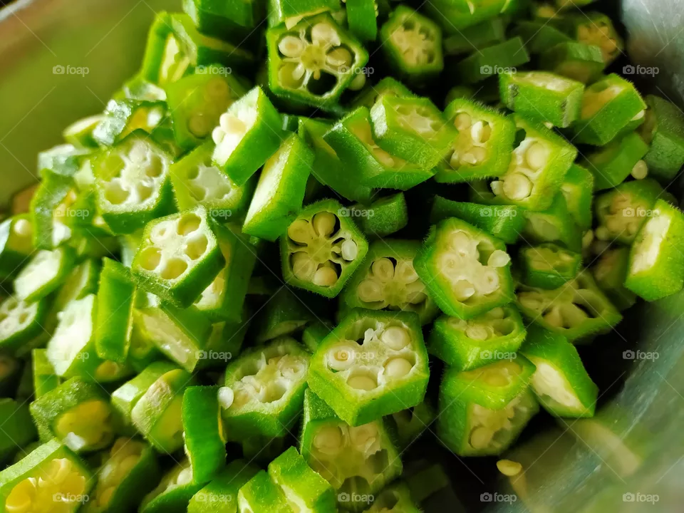 Ladys fingers vegetable .very good for health it is green vegetable.