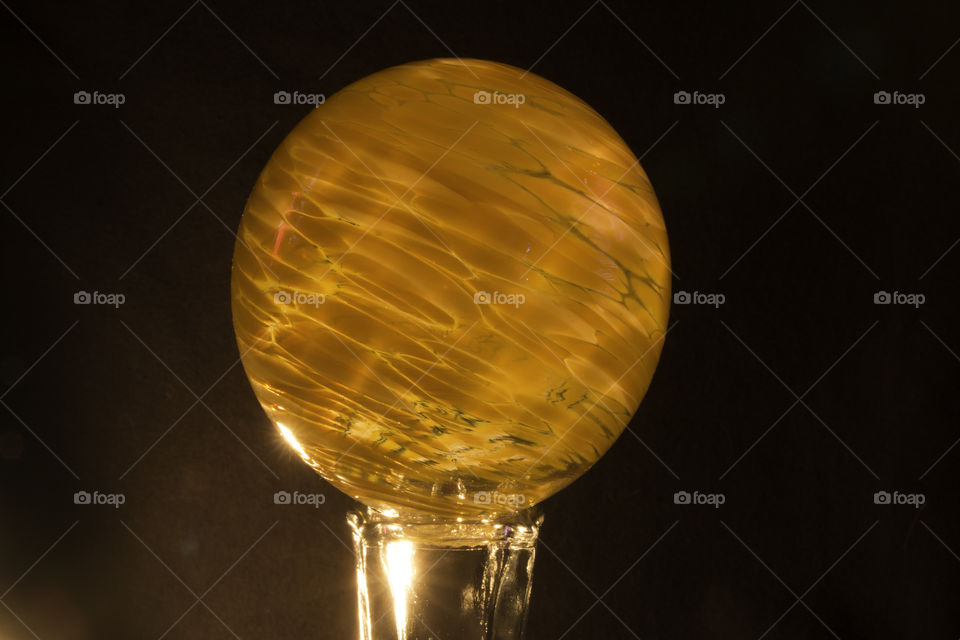 Swirled glass and light