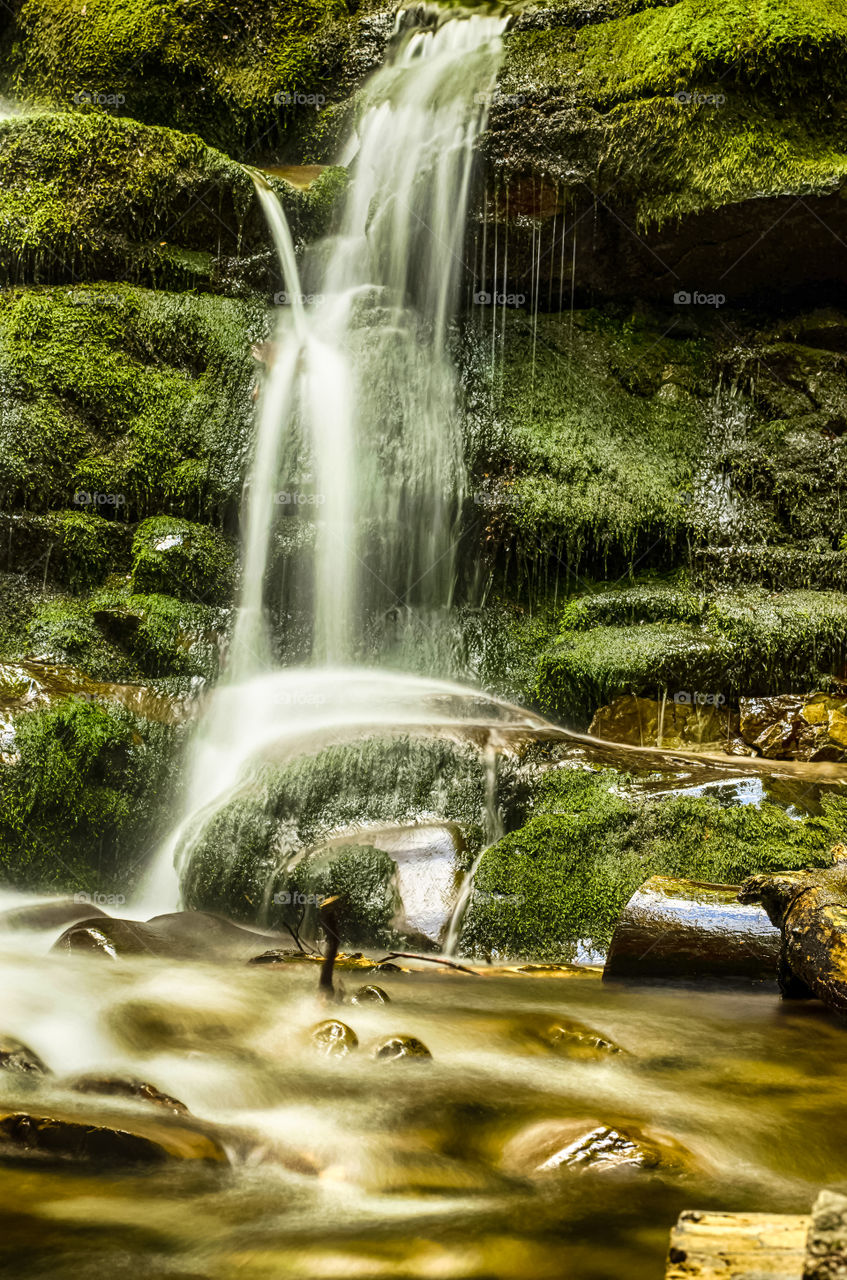 Shypit waterfall in the Carpathian mountains