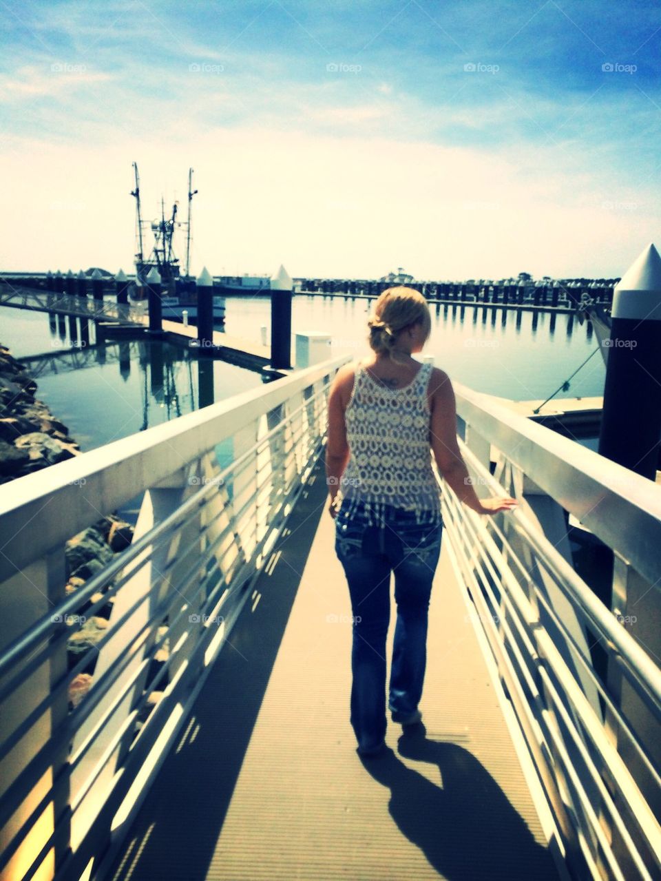 Sunset on the harbor 