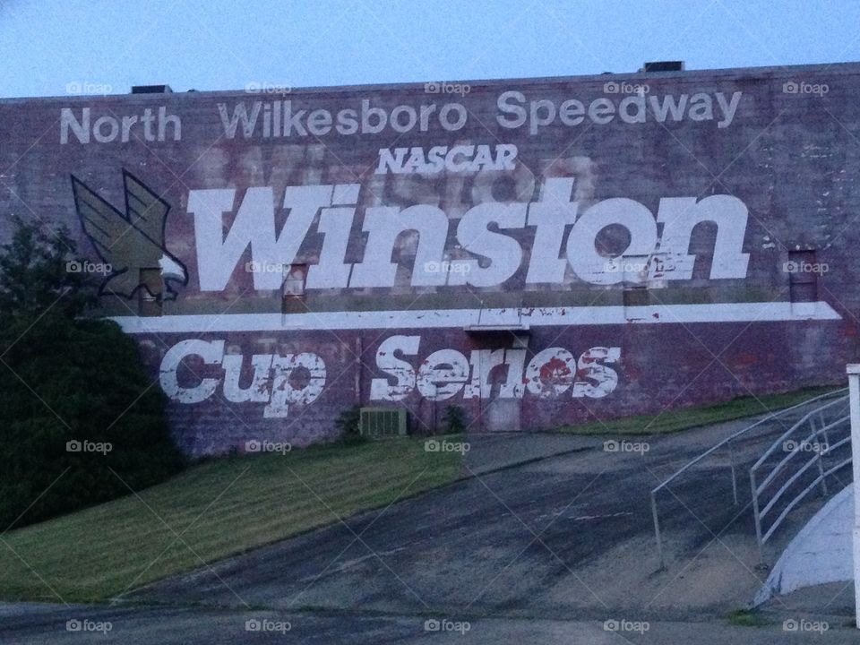 Abandoned North Wilkesboro Speedway in North Carolina. 