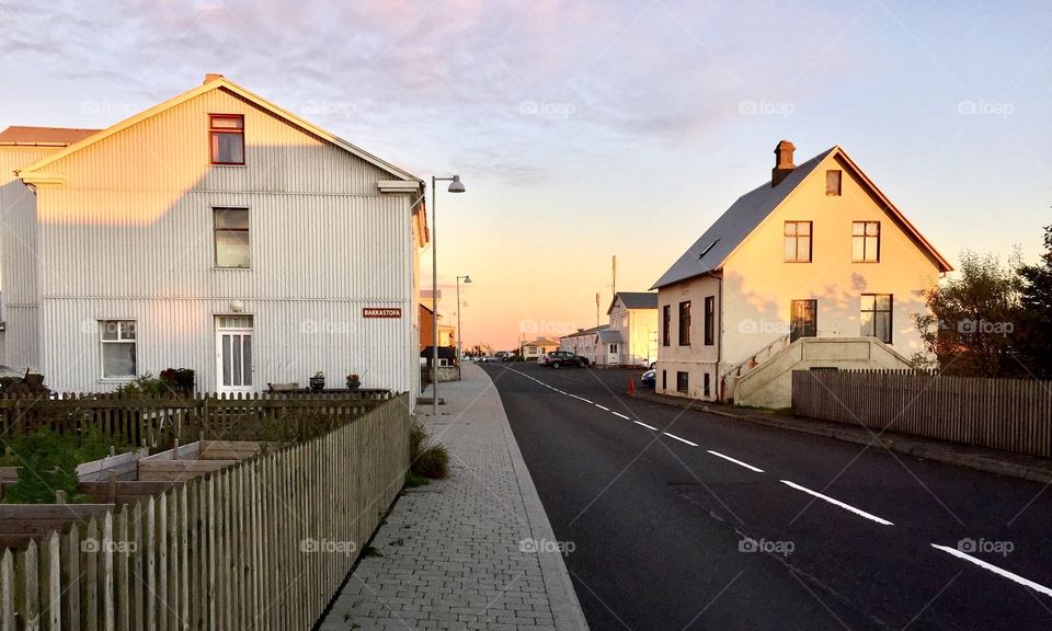 Small icelandic village