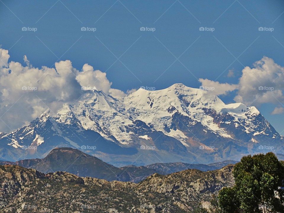 Mt. Illumani in La Paz, Bolivia
