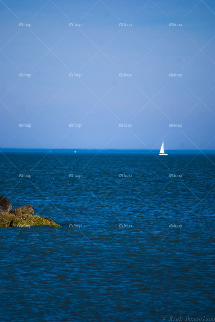 Sailboat on the bay