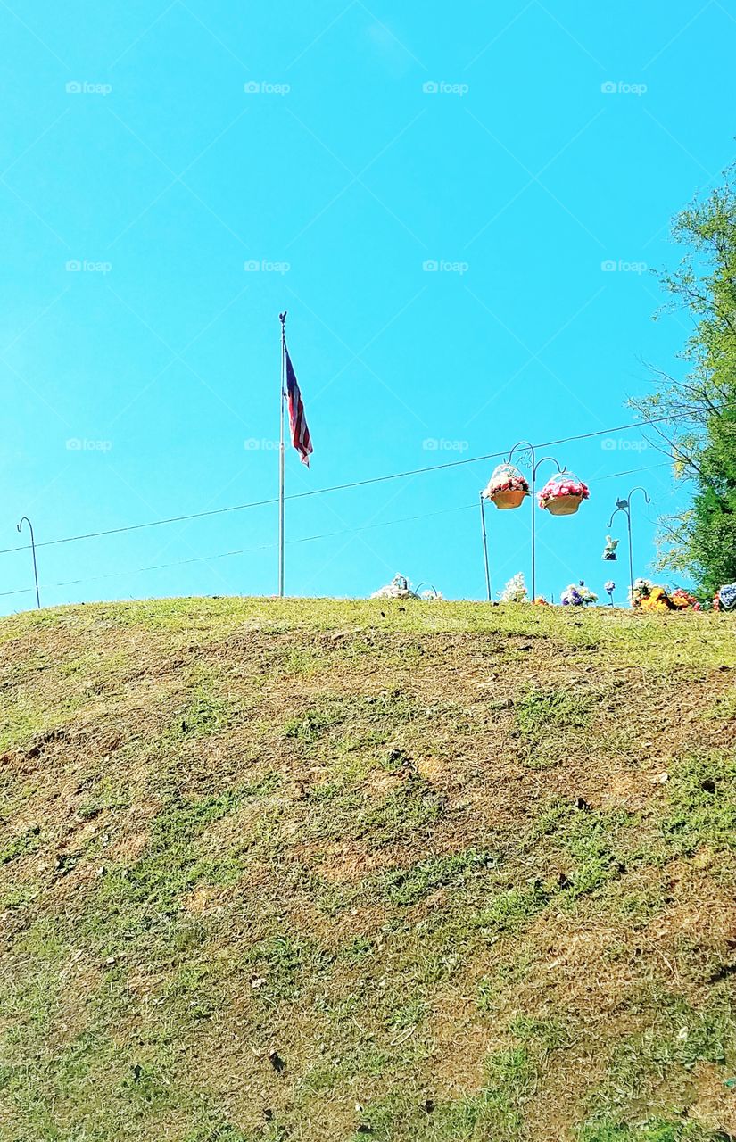 Flag On Hill