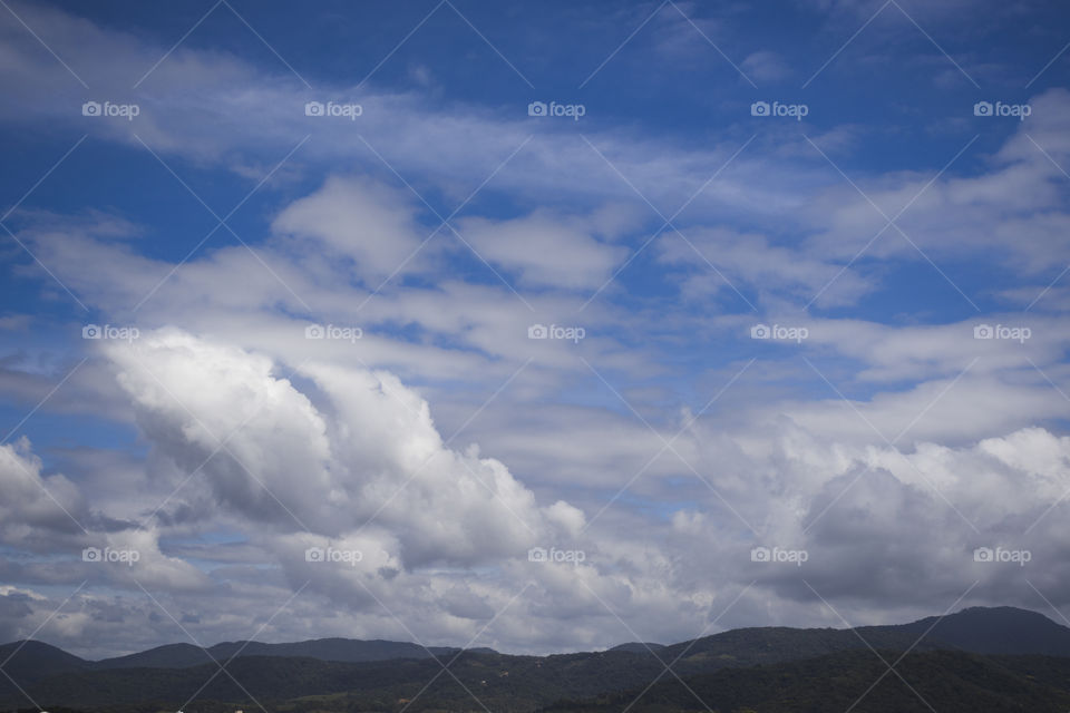 Clouds in a blue sky