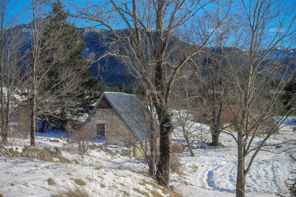 Old house in mountain