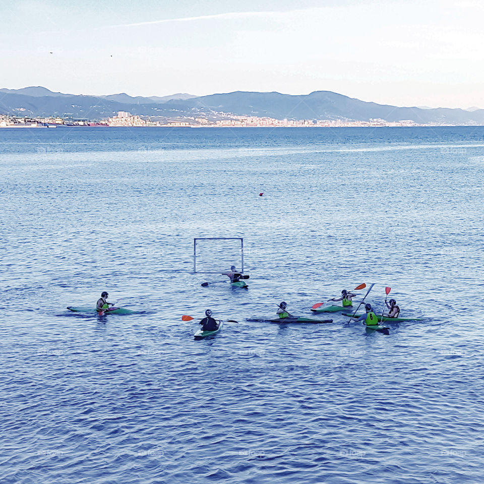 Canoe in Arenzano in Italy