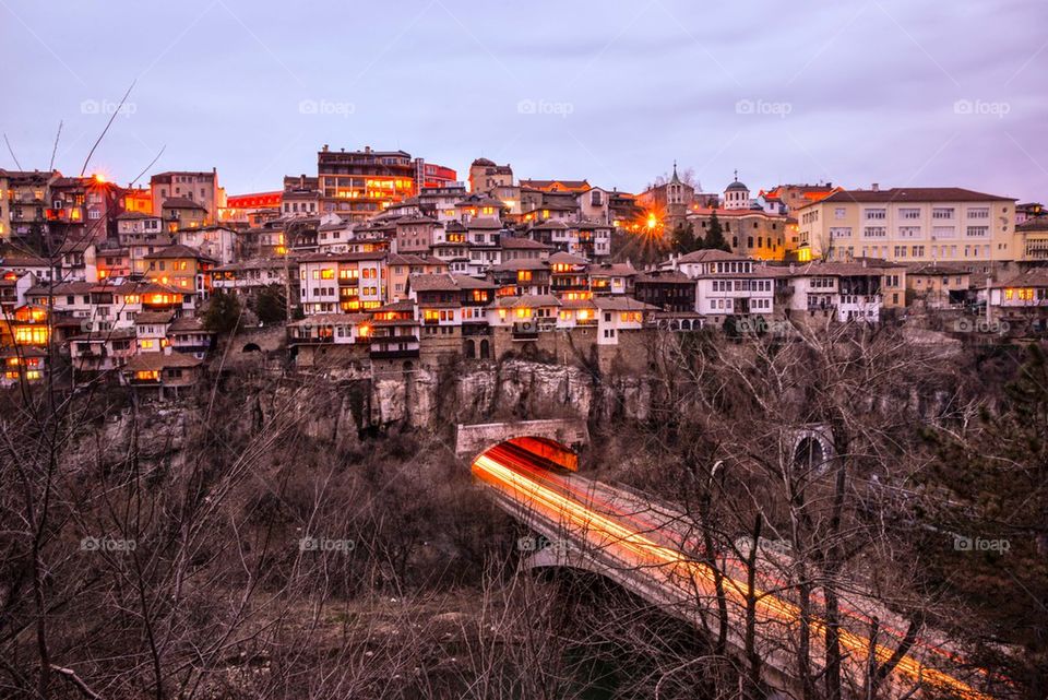 Veliko Tarnovo at night