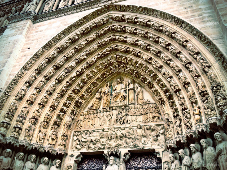 Puerta del Juicio Final, Notre Dame. Puerta del Juicio Final, Notre Dame (Paris - France)