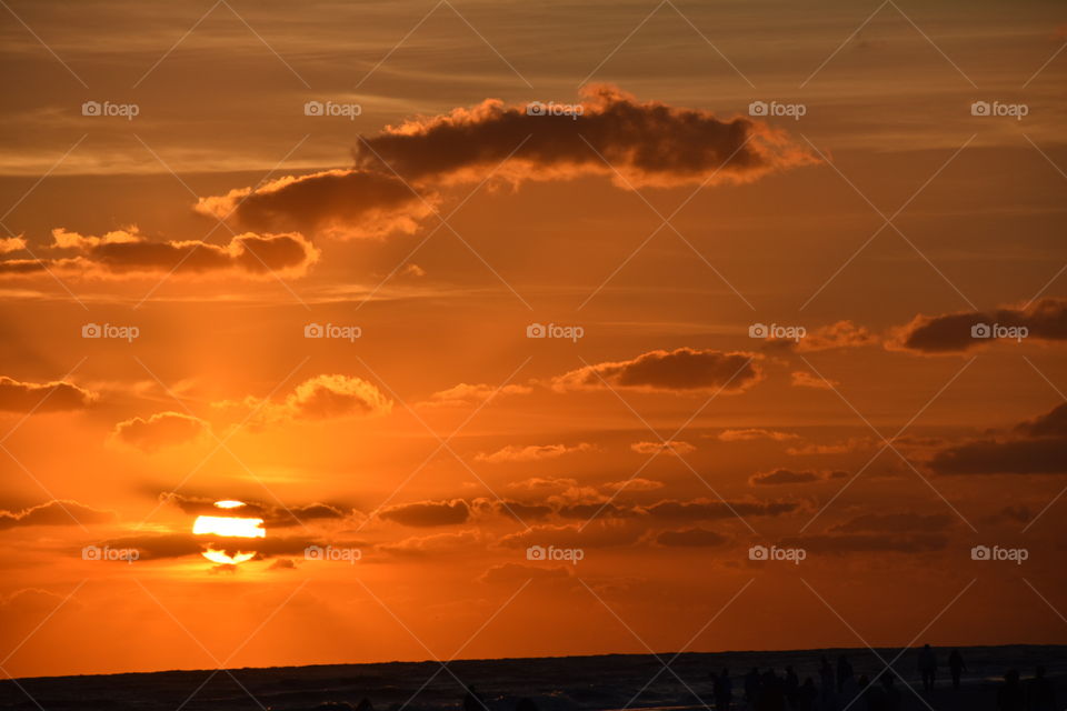 Florida sunrise sunset Sanibel Island fort Myers beach ocean clouds waves light sky 