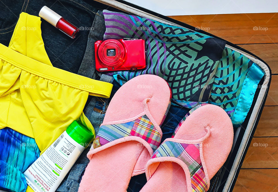 Suitcase for holiday