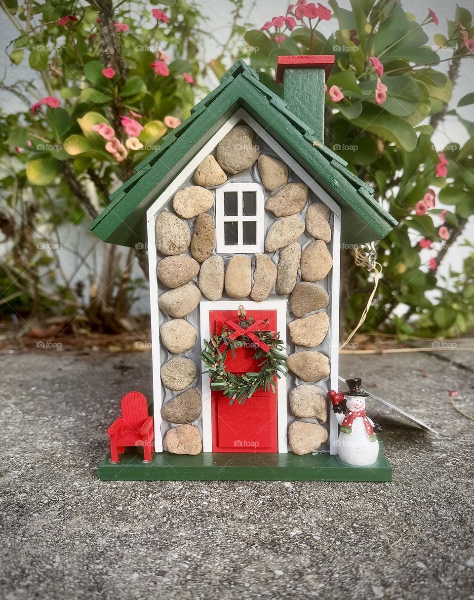 Merry little Christmas house.