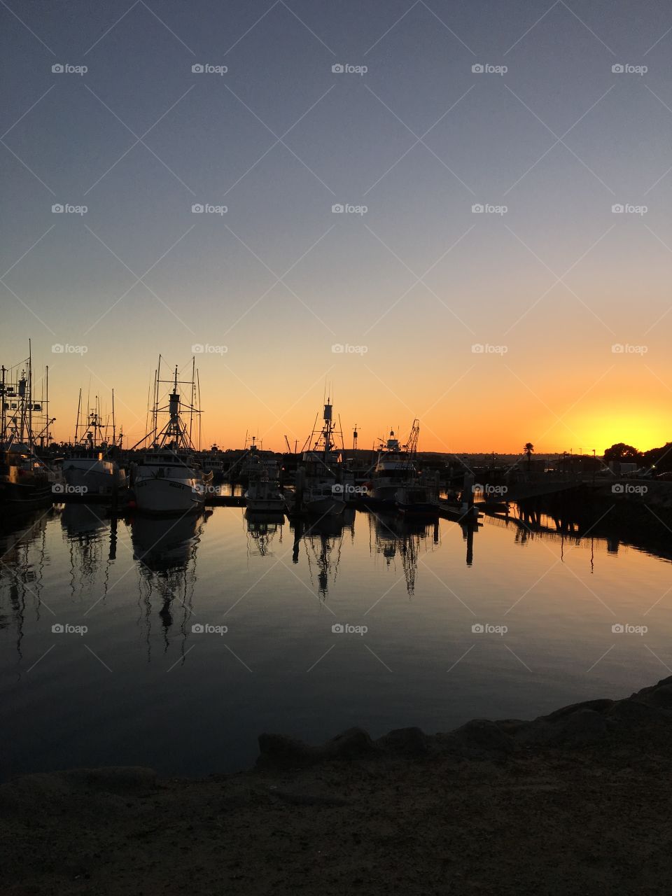 Sunset over San Diego Bay