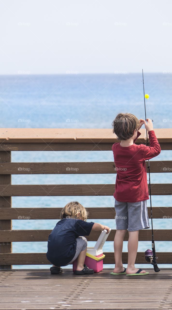 Family fishing 