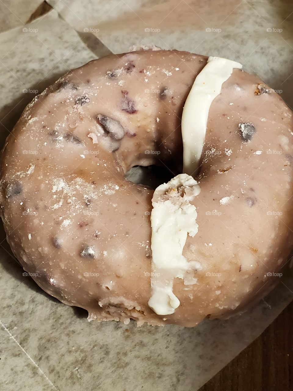 blueberry cake donut