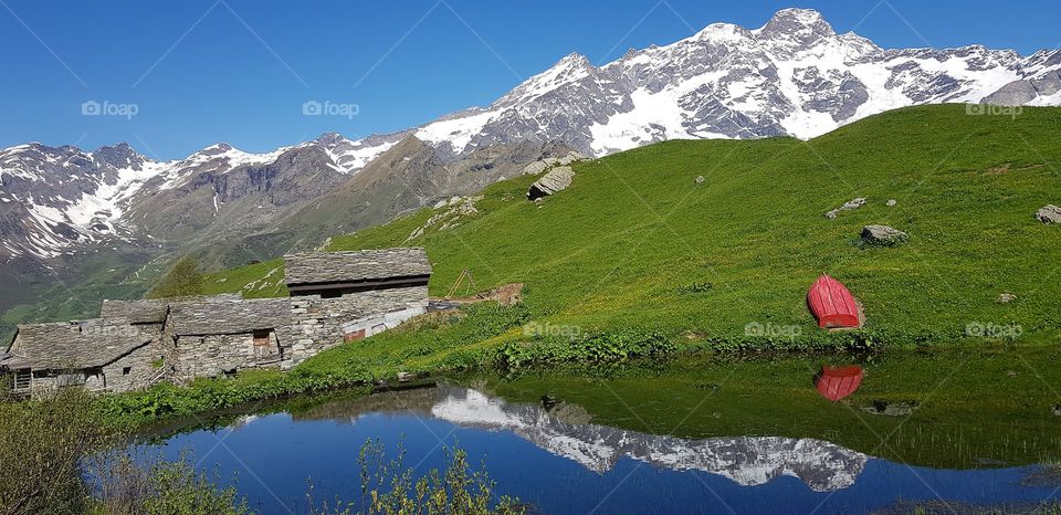 View on the Monte Rosa