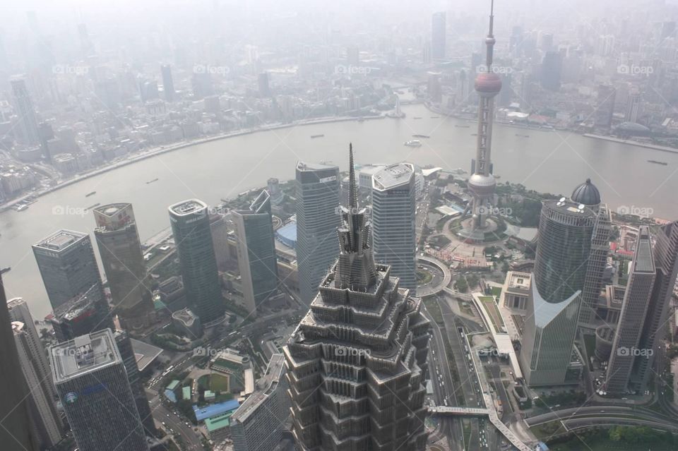 Shanghai skyline. China 