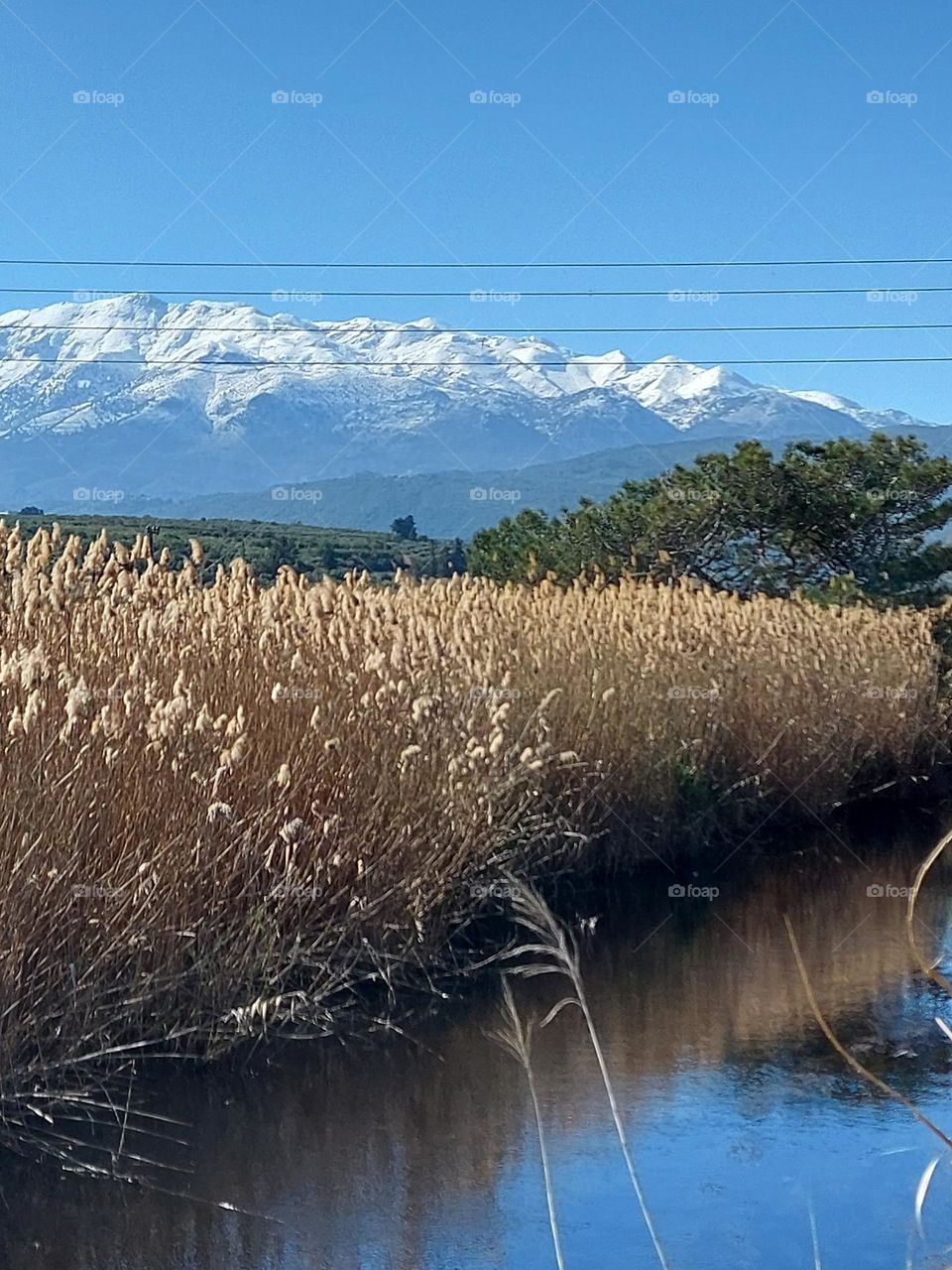 snowy mountain Crete