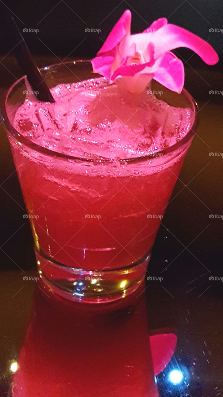 pink cocktail