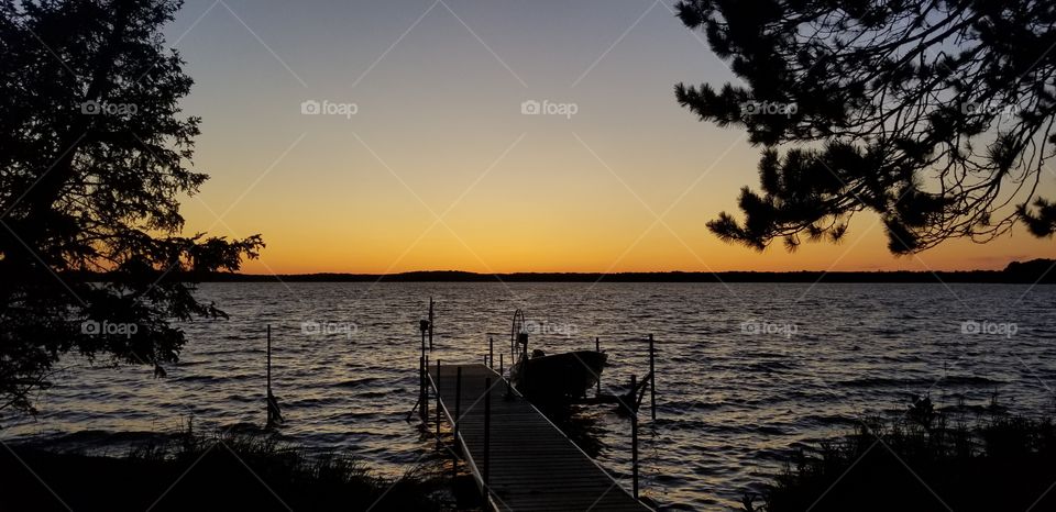 Boat Landing Sunset